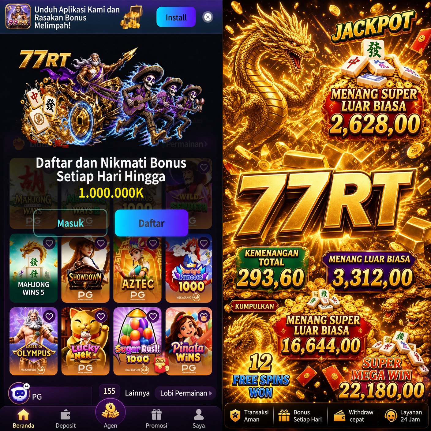 Aplikasi Seluler 77rt